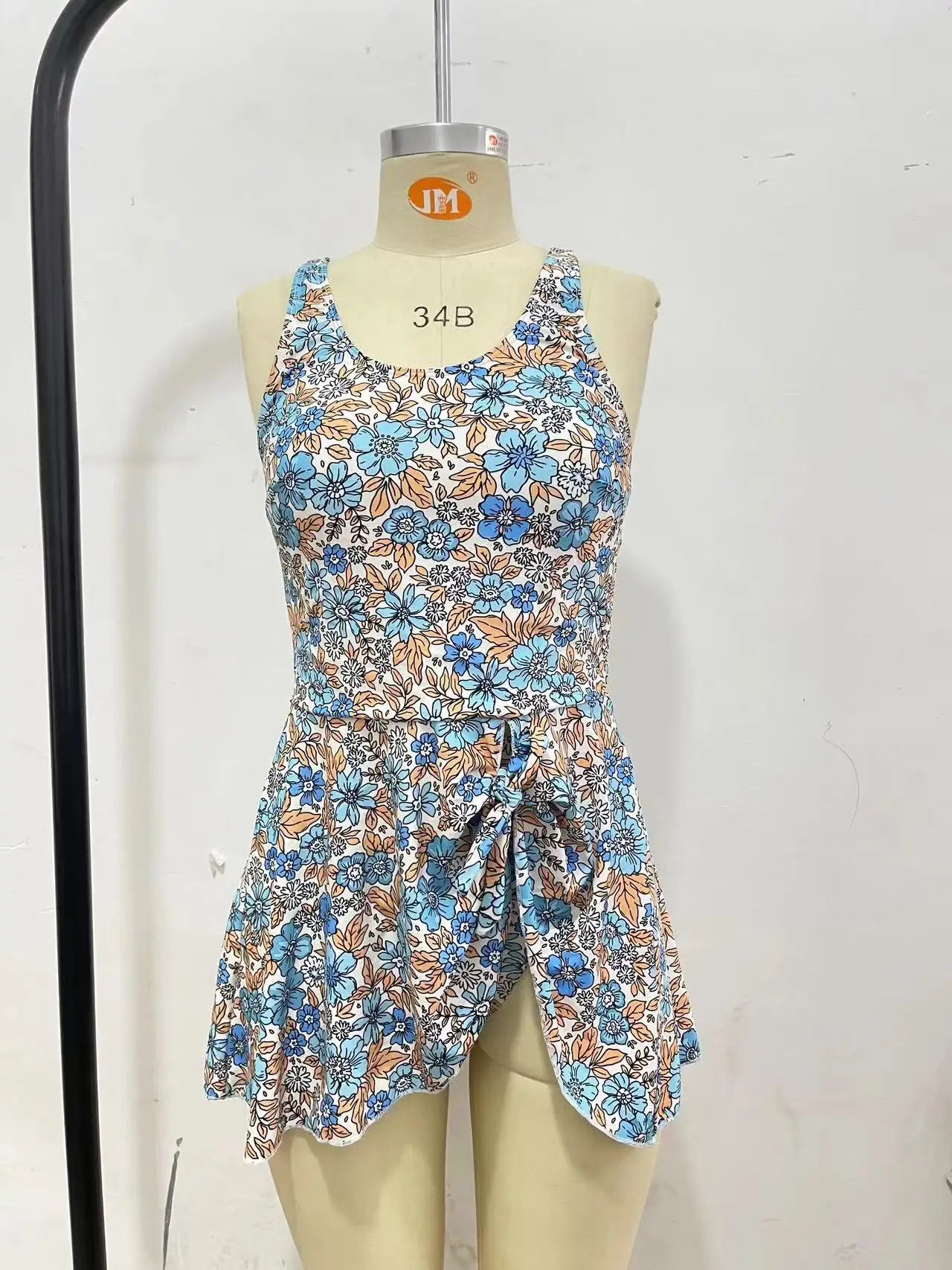 Women's One Piece Swim Romper Built-in Bra Adjustable Wide Straps Swimsuit Summer Full Coverage Comfy Bikinis Set Swimwears