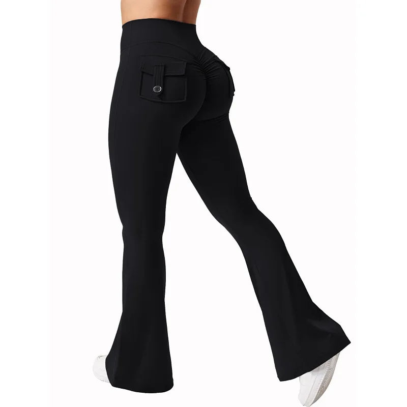 Sculpting High-Waist Button Pocket Leggings