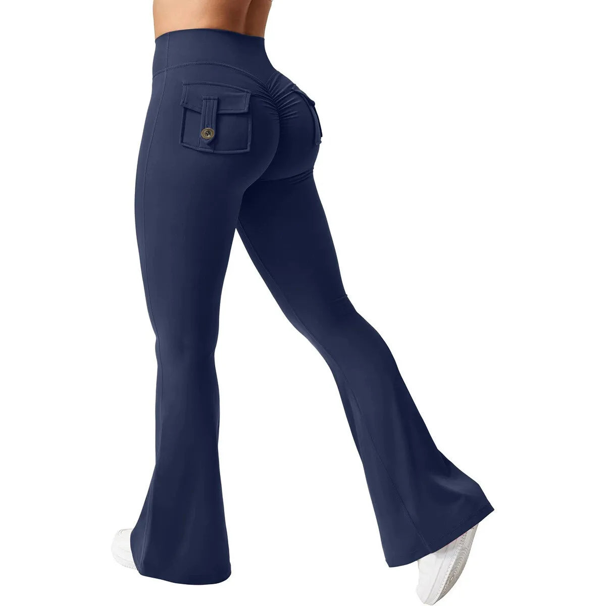 Sculpting High-Waist Button Pocket Leggings