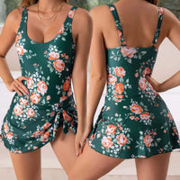 Women's One Piece Swim Romper Built-in Bra Adjustable Wide Straps Swimsuit Summer Full Coverage Comfy Bikinis Set Swimwears