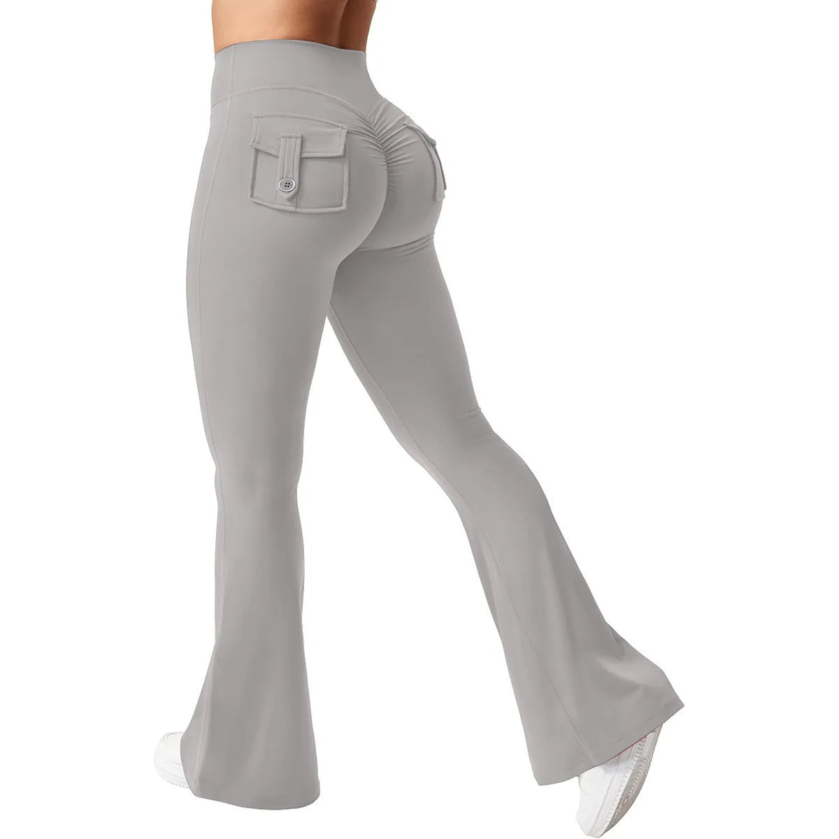 Sculpting High-Waist Button Pocket Leggings
